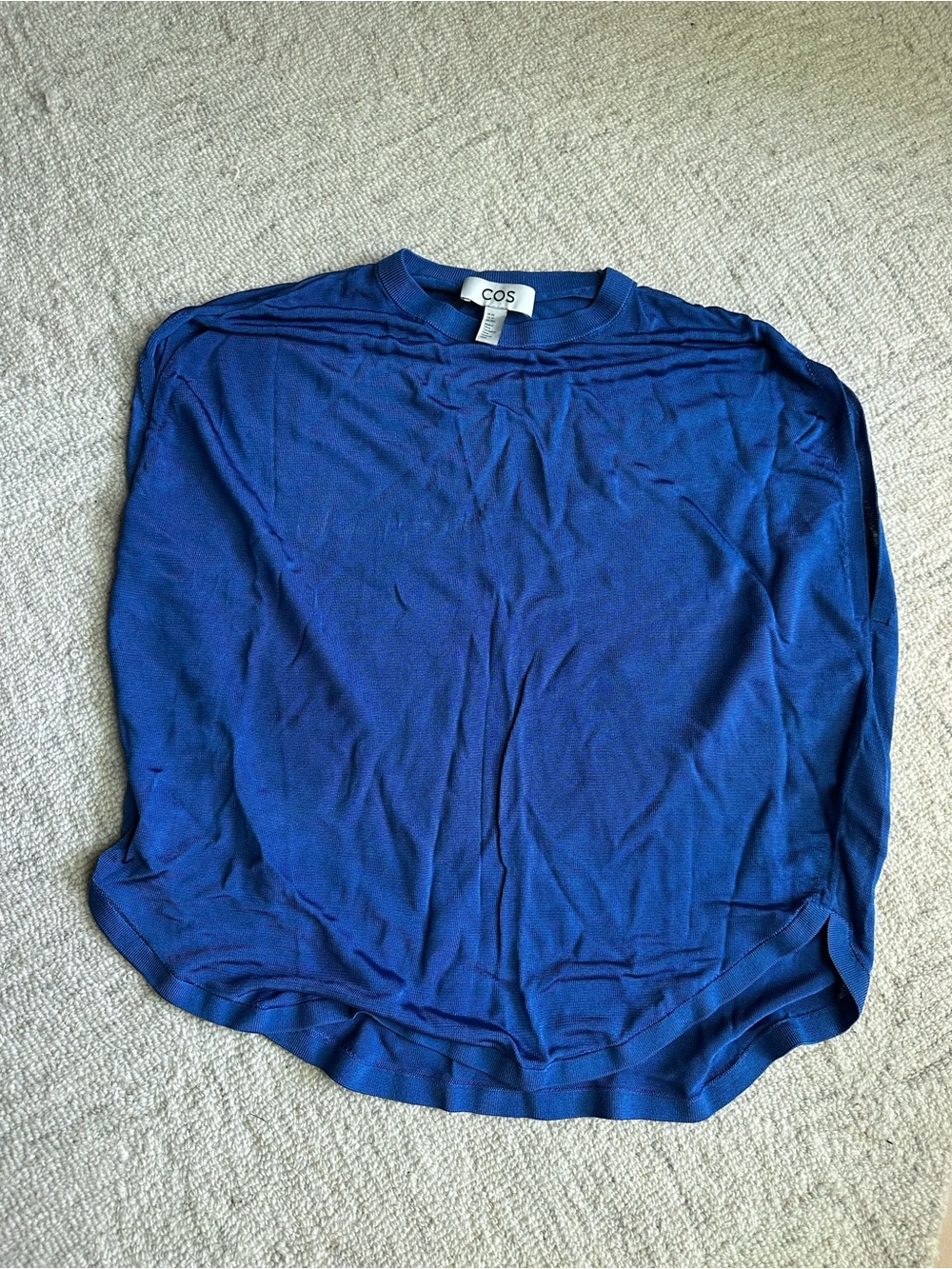 COS Vibrant Blue Knit Top